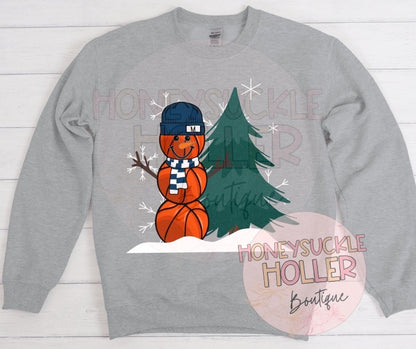 Basketball Wildcats Snowman