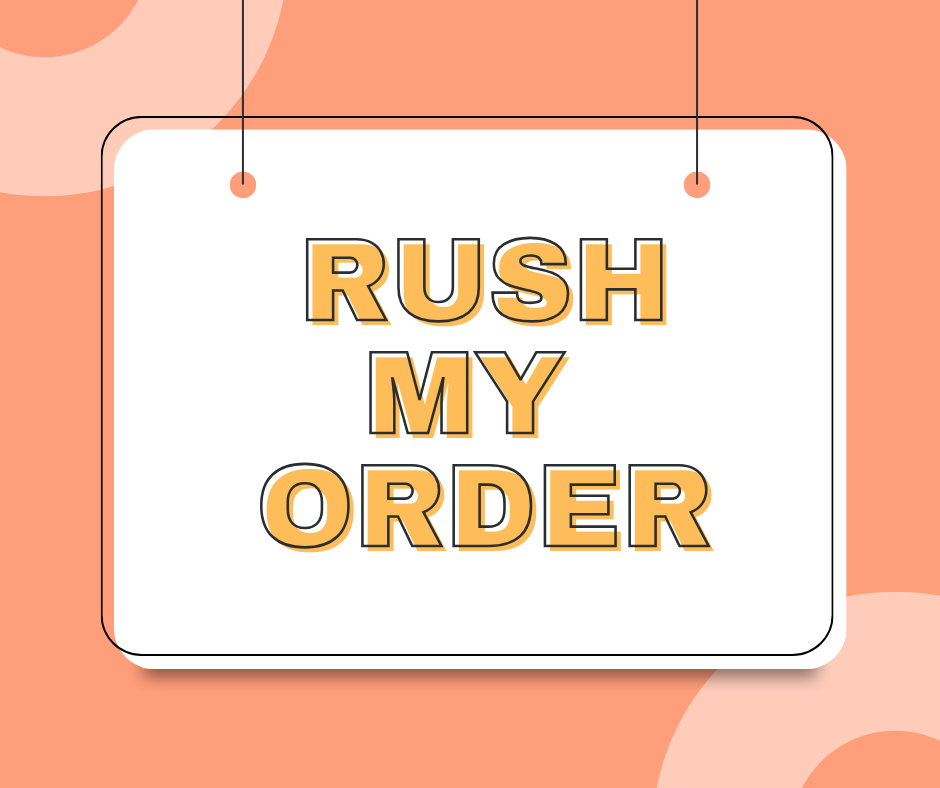 Rush my order fee