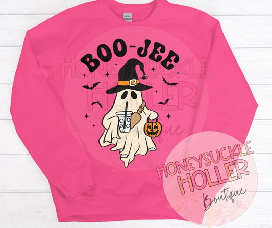 Boo-Jee Witchy Ghost-Black letters