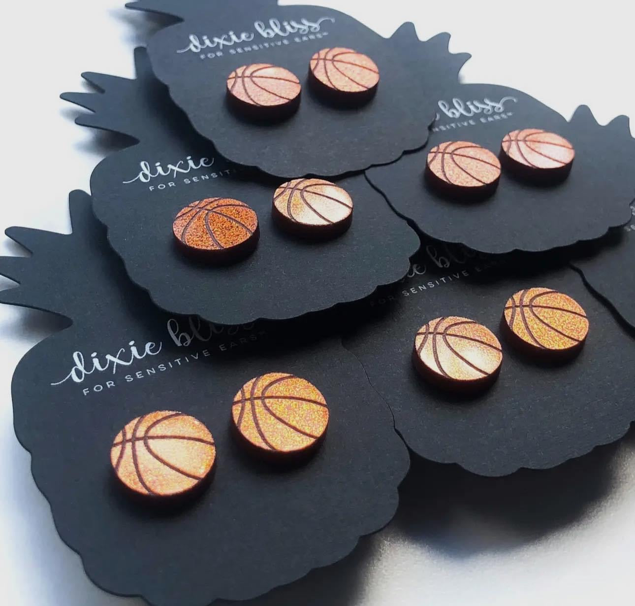 Basketball Earrings