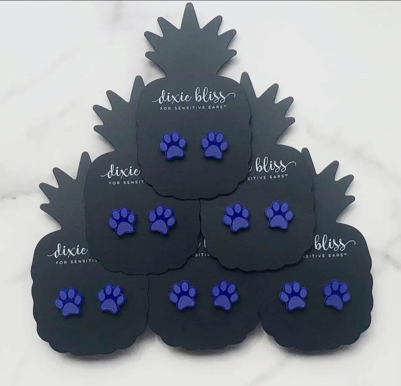 Blue Paw Prints