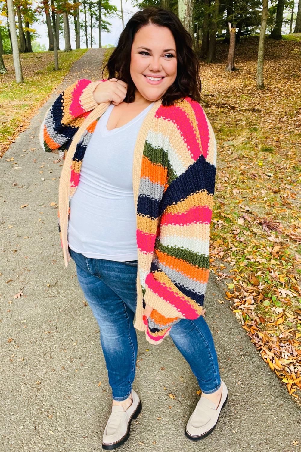 Take All of Me Multicolor Hand Crochet Chunky Oversized Cardigan