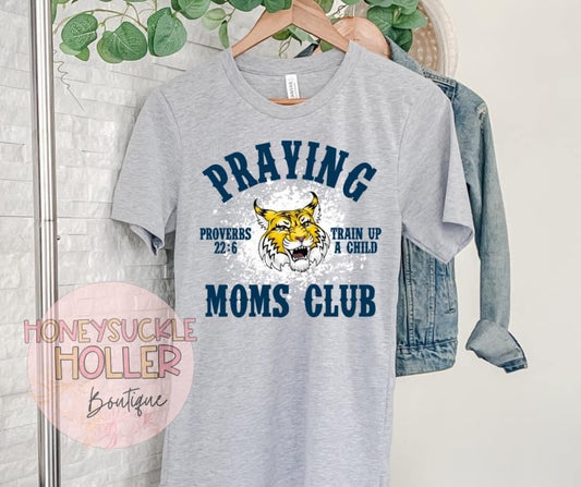 Praying Moms Club Wildcats Grey Shirt