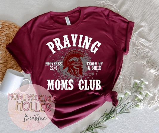 Praying Moms Club Centurions Maroon Shirt