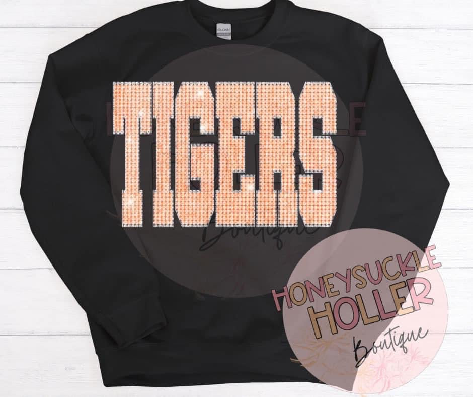 Faux Bling Tigers