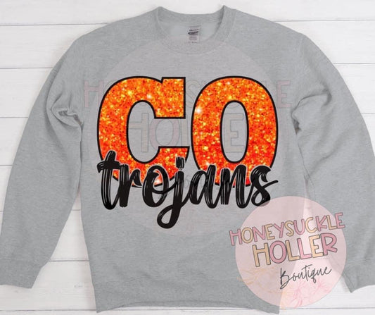 Faux Glitter CO Trojans