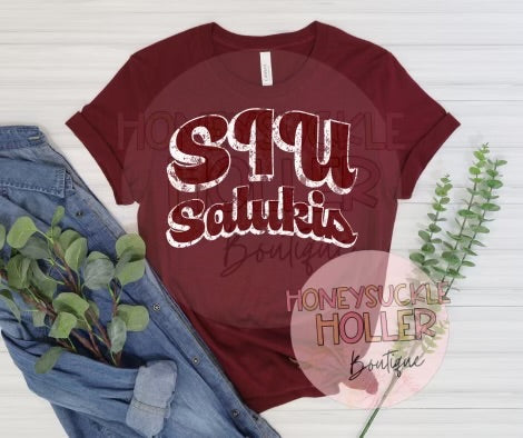 Distressed SIU salukis