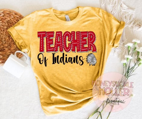 Teacher of Indians Yellow Shirt