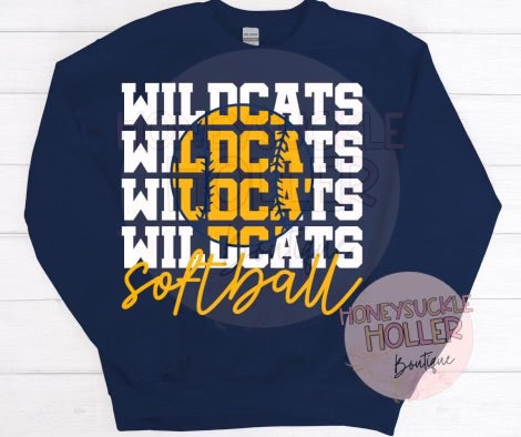 Stacked Wildcats Softball