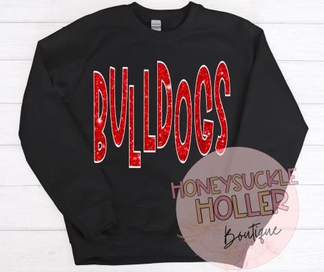 Faux Glitter Sikeston Bulldogs