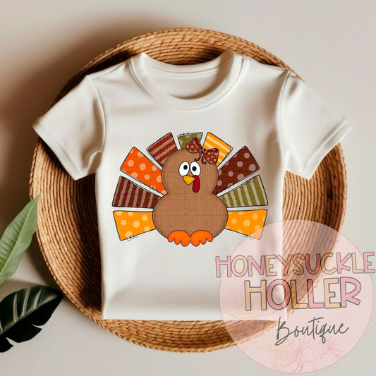 Girl Turkey w/Bow