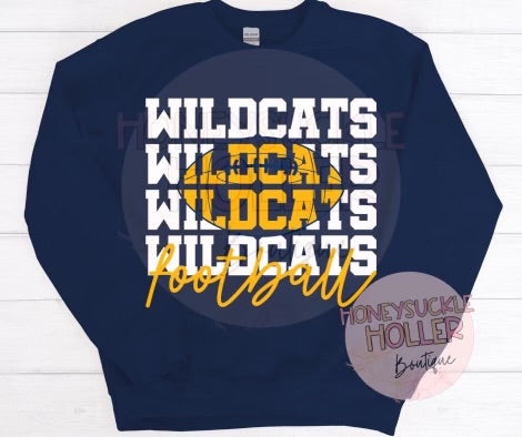 Stacked Wildcats Football