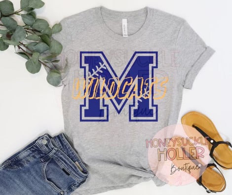 Marion Wildcats Blue M